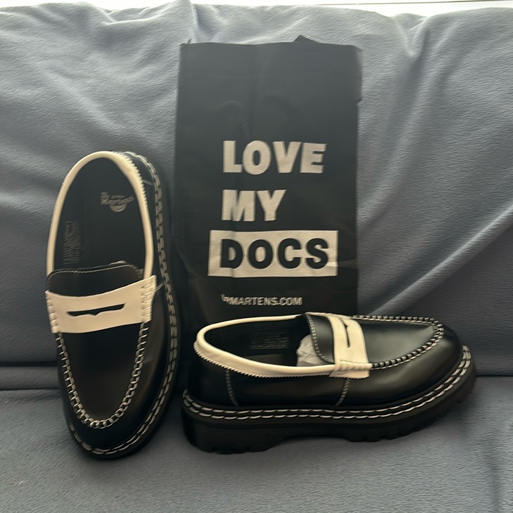 Doc Martin 👞 loafers- black / white